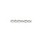 JewelrySupply Crimped Oval Link Cable Chain 3mm Silver Plated (Foot)